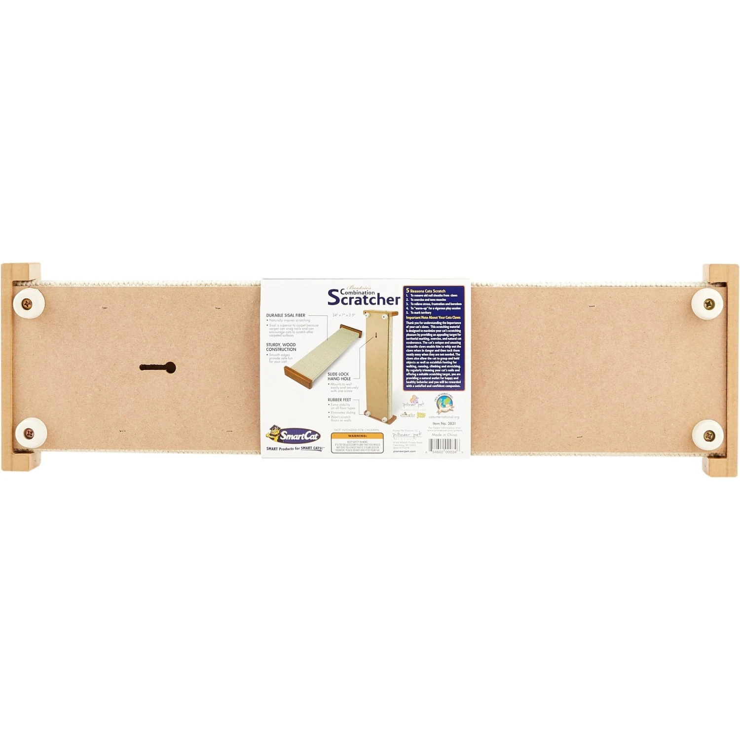 SmartCat The Ultimate 32-in Sisal Cat Scratching Post & SmartCat Bootsie's Combination Scratcher 8 SmartCat The Ultimate 32-in Sisal Cat Scratching Post & SmartCat Bootsie's Combination Scratcher - Image 8