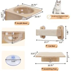 Coziwow 3 Pieces Wall Mounted Cat Perch Set 12 Coziwow 3 Pieces Wall Mounted Cat Perch Set -Mewhaus Shop 941694 PT3. AC SS1800 V1700859193