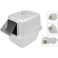 Van Ness Enclosed Cat Litter Pan & Van Ness Litter Scoop -Mewhaus Shop 947638 PT2. AC SS1800 V1693600276
