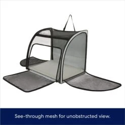 Frisco Travel Safety Dog & Cat Carrier & Pet Fit For Life Collapsible Portable Litter Box With Collapsible Bowl -Mewhaus Shop 947670 PT2. AC SS1800 V1693925085