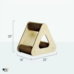 On2Pets Activity Pyramid Three Post Sisal Cat Scratcher, Beige -Mewhaus Shop 953294 PT3. AC SS1800 V1695240688