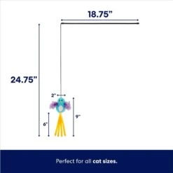 Frisco Squirrel Plush Cat Toy With Refillable Catnip & Frisco Bird With Feathers Teaser Wand Cat Toy With Catnip -Mewhaus Shop 962030 PT6. AC SS1800 V1694783953